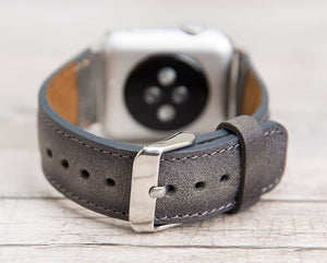 Burnished Gray Full Grain Leather Band for Apple Watch