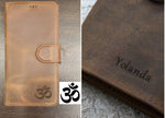 Camel Brown Leather Cable Organizer